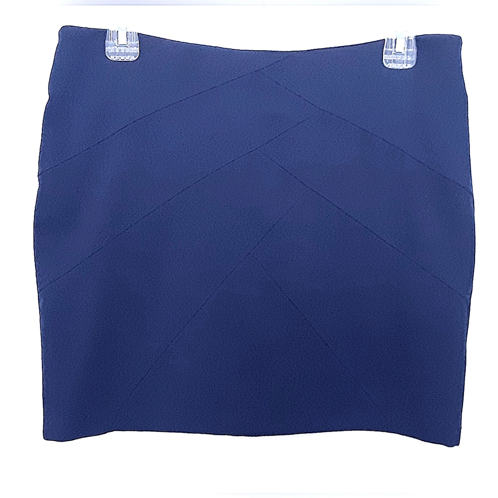 Basic House Pull-on Mini Skirt with Diagonal pattern
